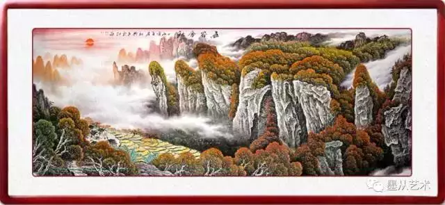 最招财的真实山水画，招财聚宝盆山水画