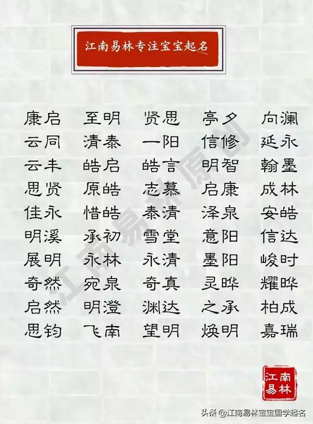 988年属龙男孩名字，1988年出生的取名"