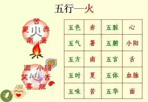 金木水火土五行查询表图片，金木水火土教学图片