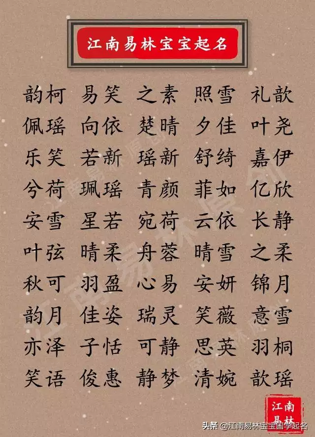 非常好听的女宝宝名字，主内的女孩名字