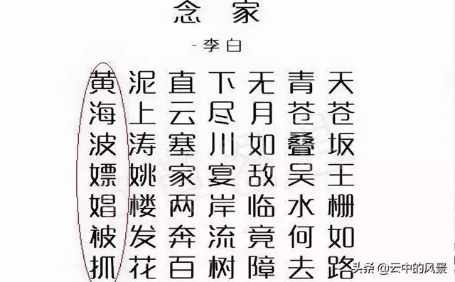 头诗预言 ， 叫什么名字