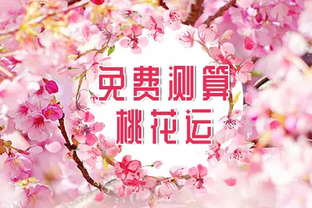 帮我算一下桃花运，免费测试批八字算桃花