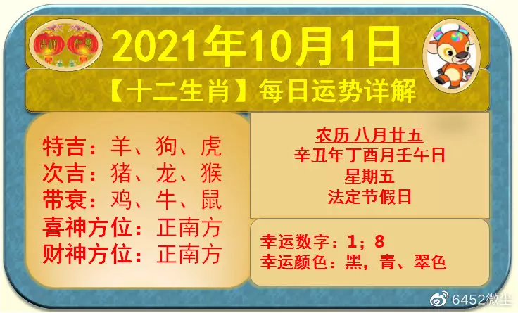 1、丁酉年十二生肖流年运势:属相流年运势