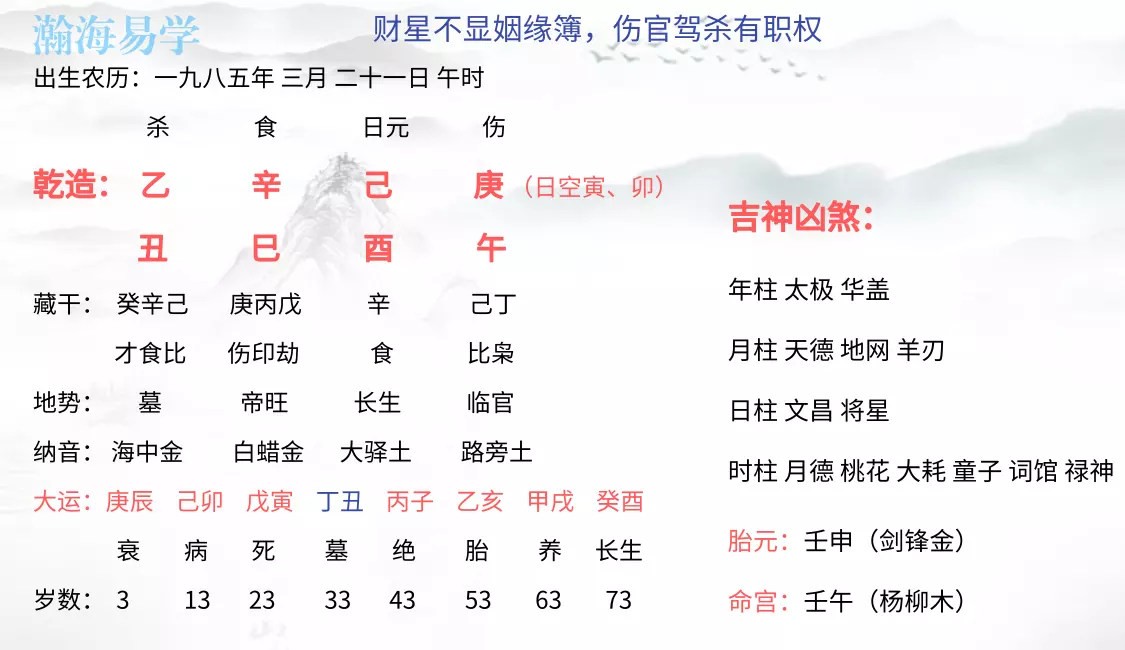 1、年生人运势:85年6月13日农历出生的运气