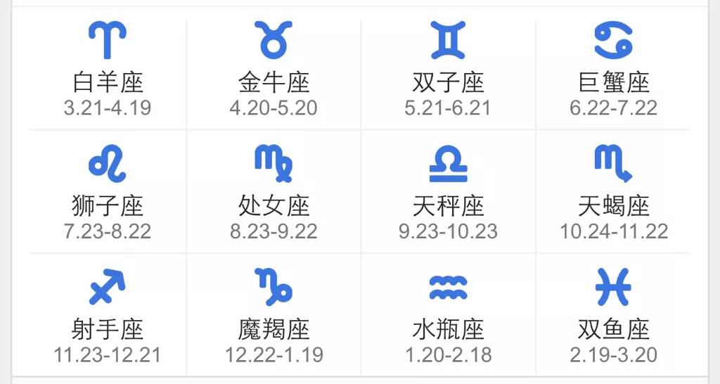 1、怎样查找自己的星座:怎么样能查自己是什么星座？