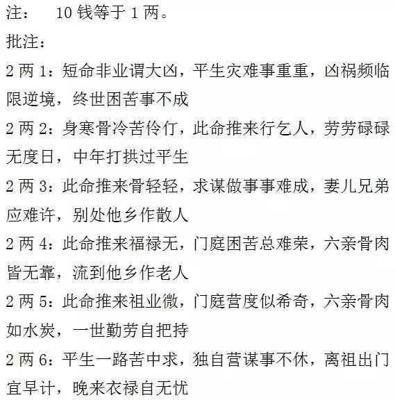 2、称骨歌男命注解的详解:谁能解释一下这段称骨歌的注解？？？