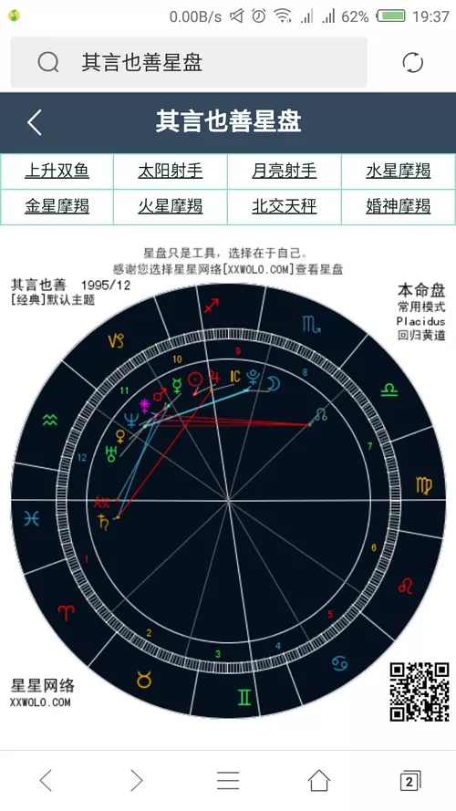 4、专业星盘分析app:星盘分析