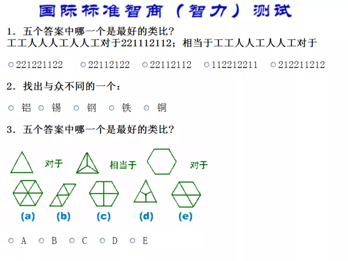 2、小孩智商测试题标准60题:智商测试题标准60题测得的结果为多少分