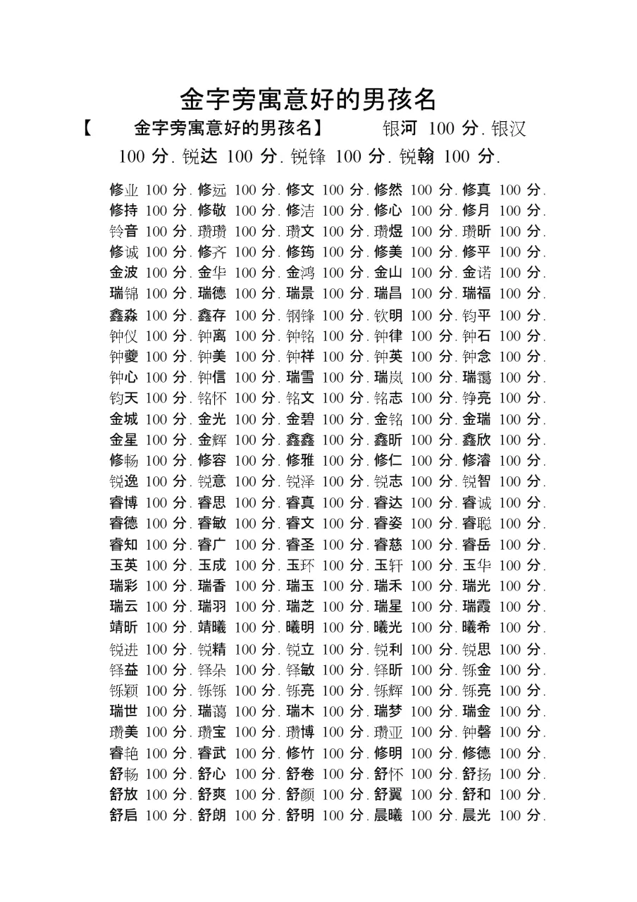 6、煜配什么字男孩:煜和什么字搭配好