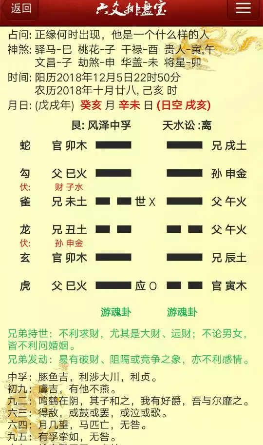 5、如何看正缘信息:解卦 占问事宜：正缘信息