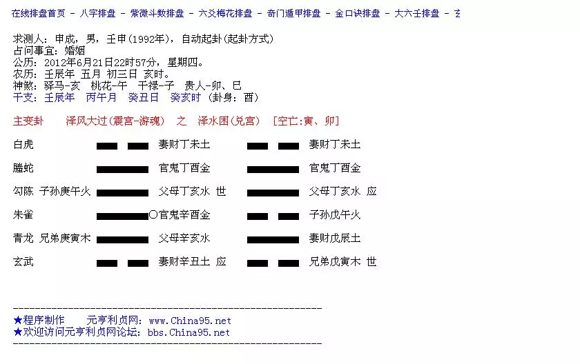 5、测何时找到对象: 何时有男友