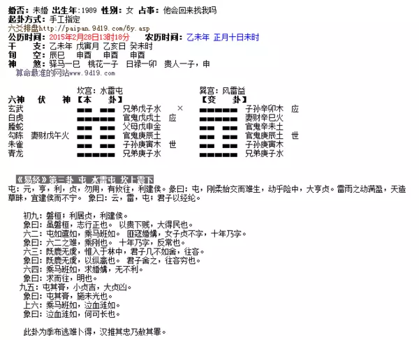 10、周易姻缘测试免费测试:懂周易的看看我的八字如何，测姻缘