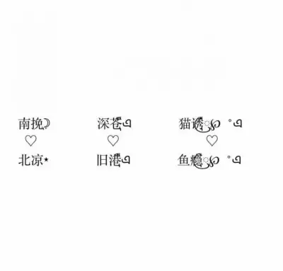 7、情侣名字设计到一起:情侣名字设计