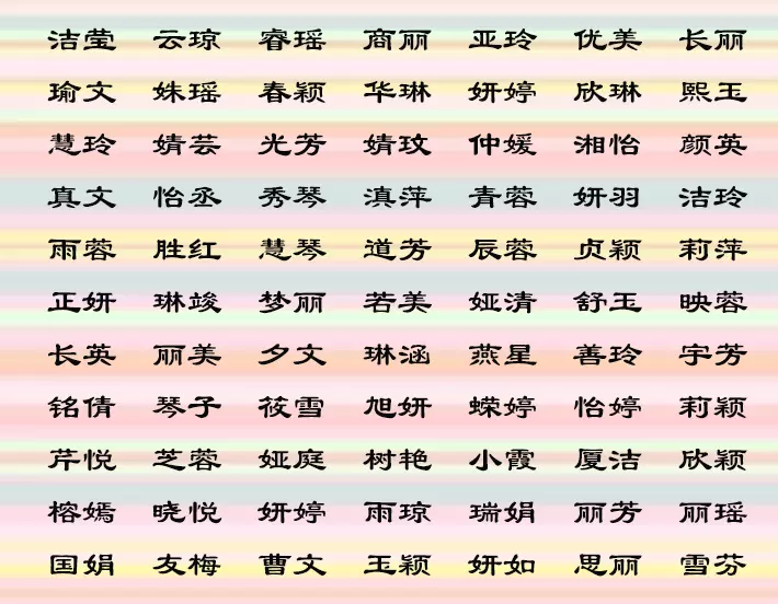 4、生辰取名字大全免费查询:取名字大全生辰八字