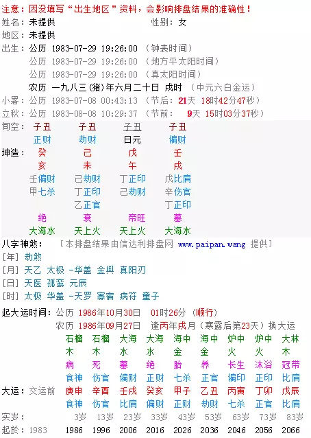 1、怎么算自己的命:怎么算自己是什么命的（金木水火土）