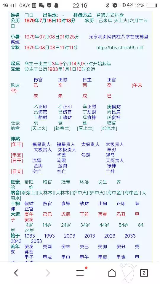 6、运势查询:怎样知道自己中什么时候运气最旺