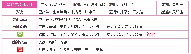 2、属虎的入宅吉日:属虎的搬家吉日