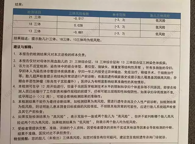 6、无创18看男女已生验证:无创DNA检测数据18高于13和21是还是女宝