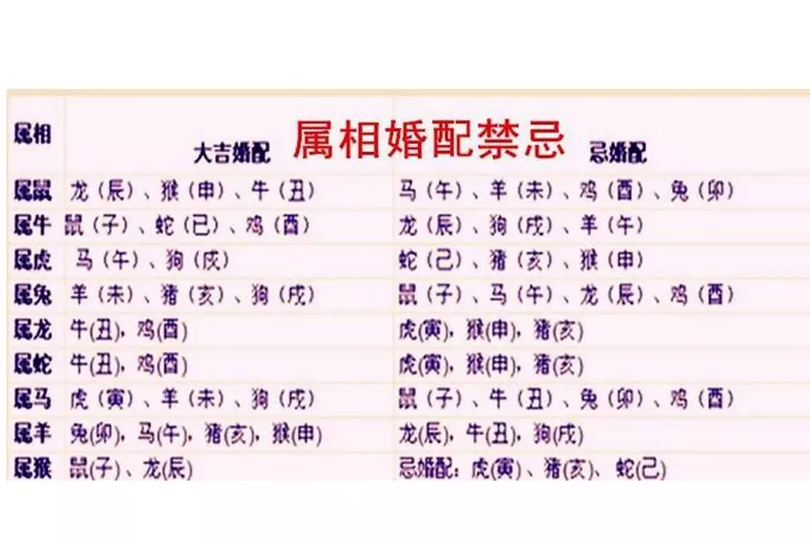 1、94年属狗和猪属相婚配表:94年属狗的属相婚配表