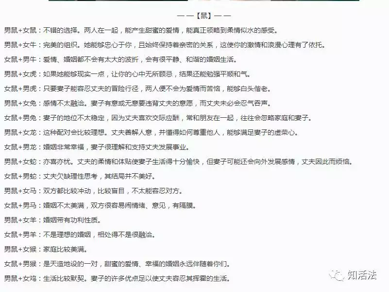 3、男友网上查别人属相和他的婚配:属相婚配可以相信吗