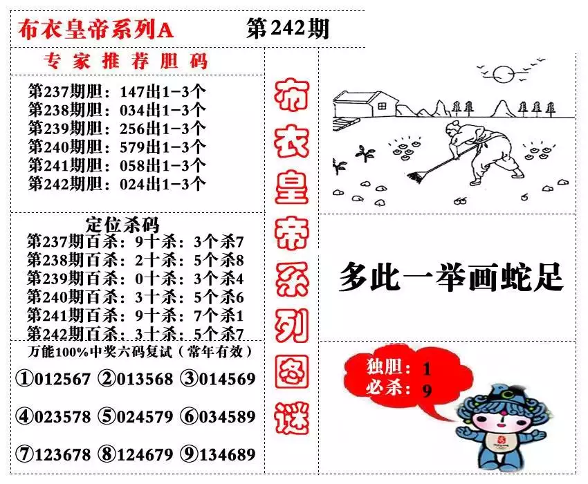 4、3d谎言字谜十二属相在哪期出现过:谎言3d字谜