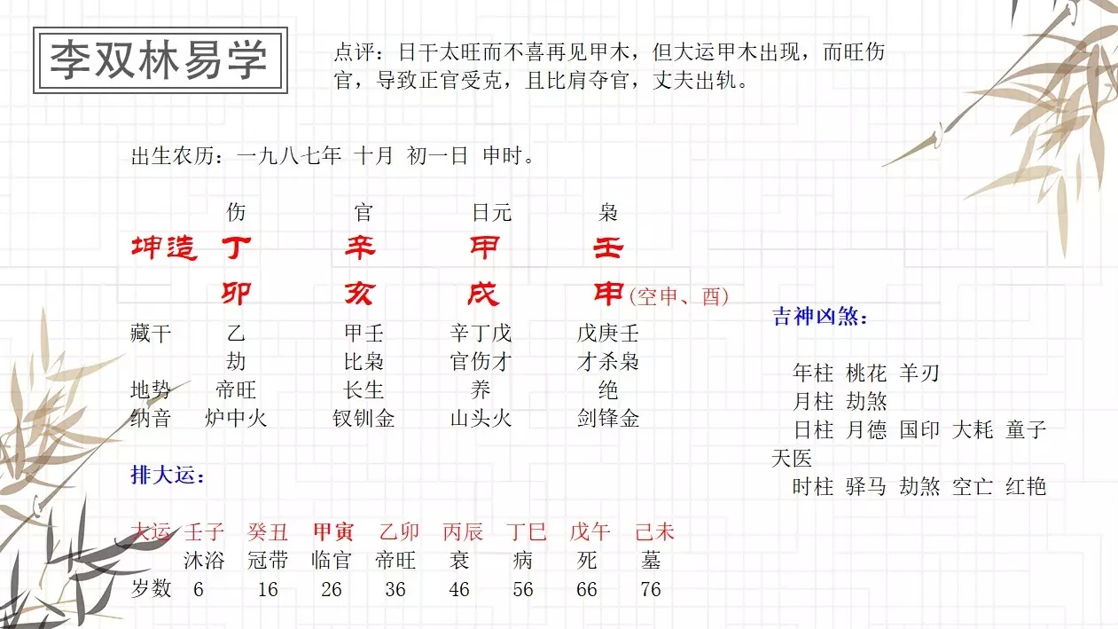 3、走10年伤官大运感受:呜呜~~要走伤官运了,看来十年内到没运走.^@^