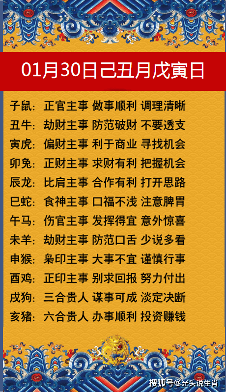 2021年01月30日属相财运：2021属相全年运势