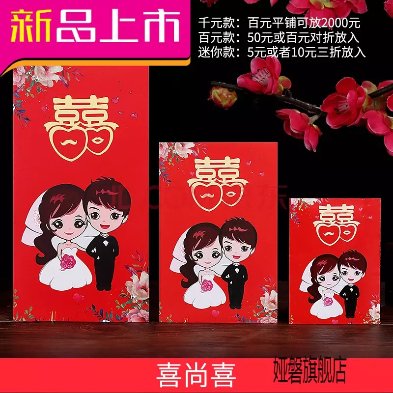 结婚送红包封面怎么写夫妇：结婚红包封面怎么写