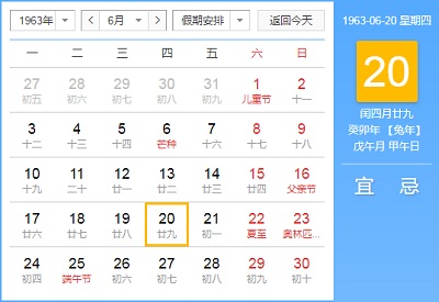 1963年闰四月从哪天开始？闰四月要注意什么？(图文)