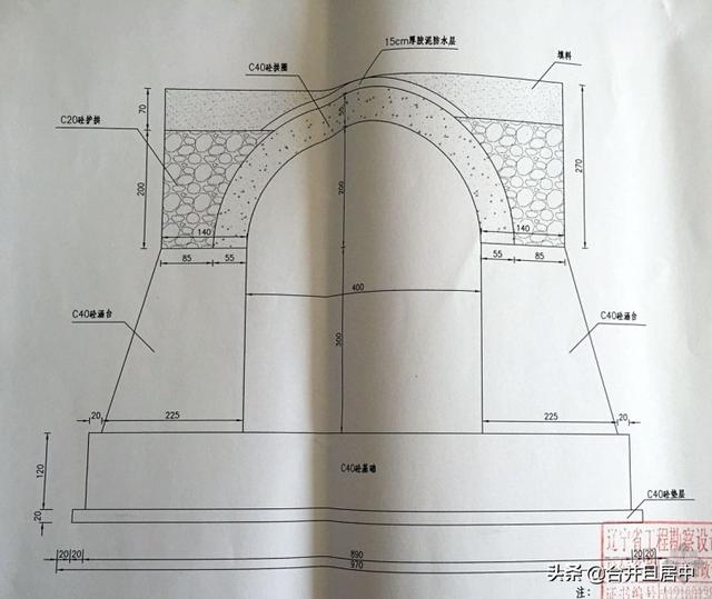 涵洞的八字墙由几部分组成