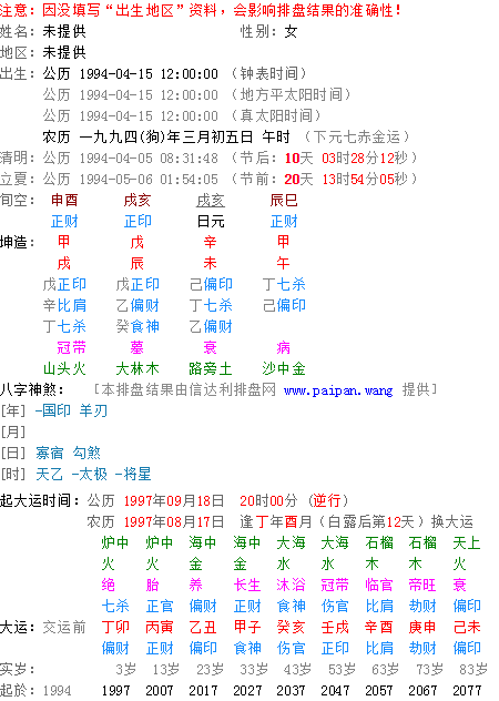 八字时柱有飞刃什么意思