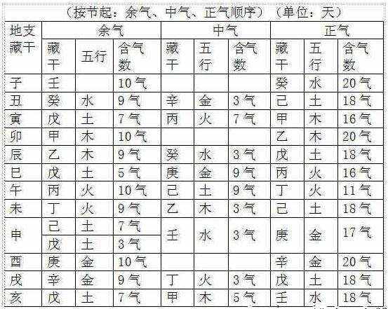 八字地支藏干起什么作用