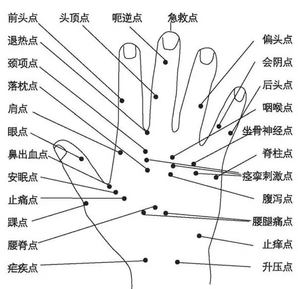 2、手上三个穴位一分钟治颈椎:治的几个穴位