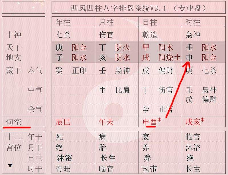 八字月柱日元什么意思