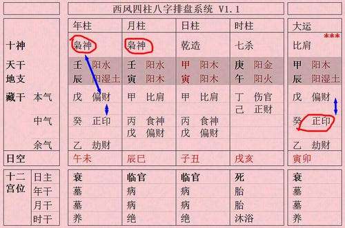 八字时柱偏印什么意思