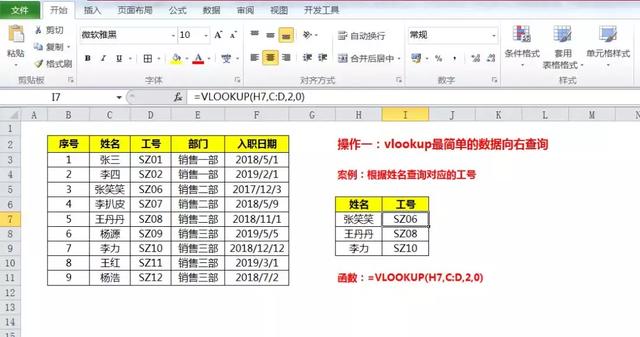 vlookup函数查询函数中的NO.1，5个经典操作高效完成工作