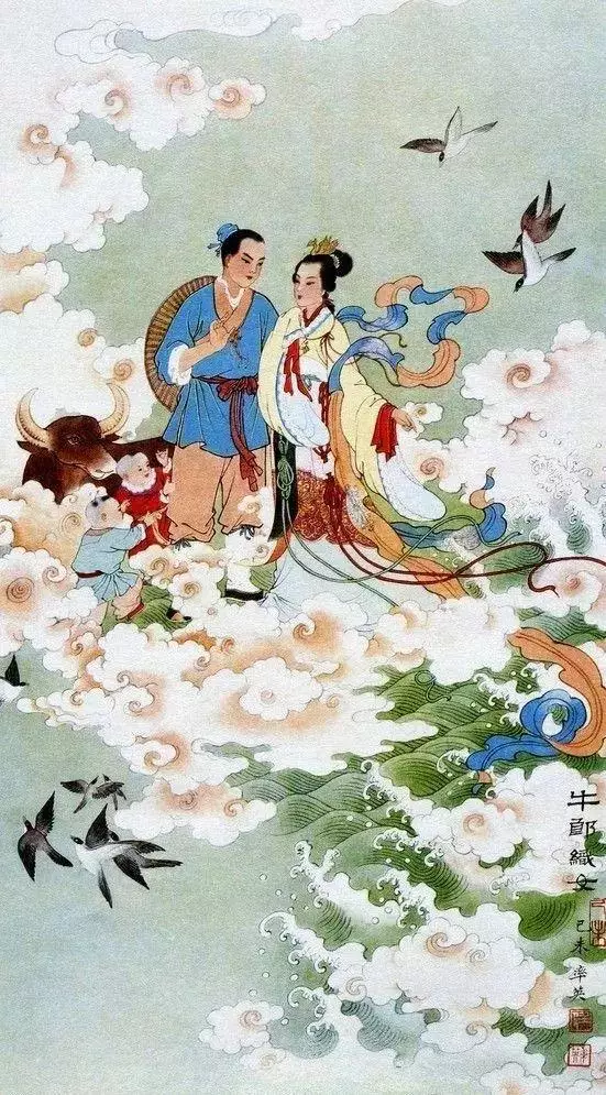 3、牛郎织女连环画六副简单:牛郎织女连环画怎么画