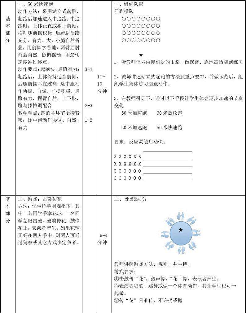 中班体育教案八字信号跑