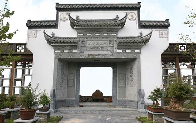 新中式围墙院门实景图图片