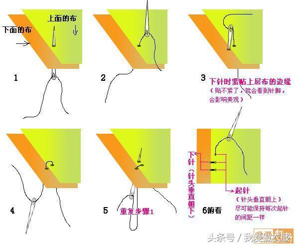 八字针怎么缝