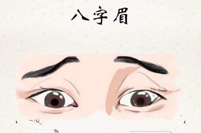 女人长八字眉代表什么