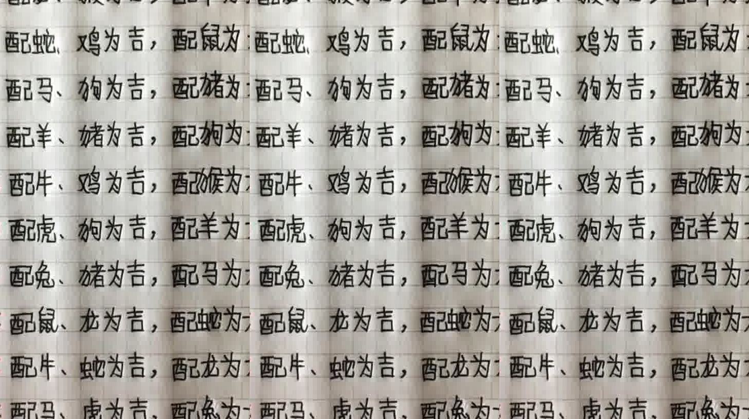 什么生肖头上角是八字