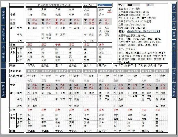 免费算命排盘三命通会