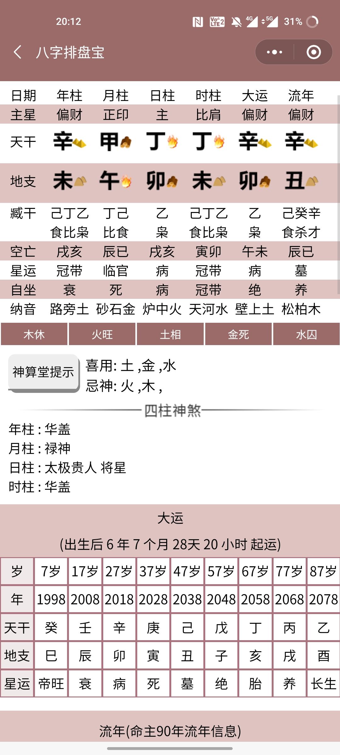 我的八字被调换