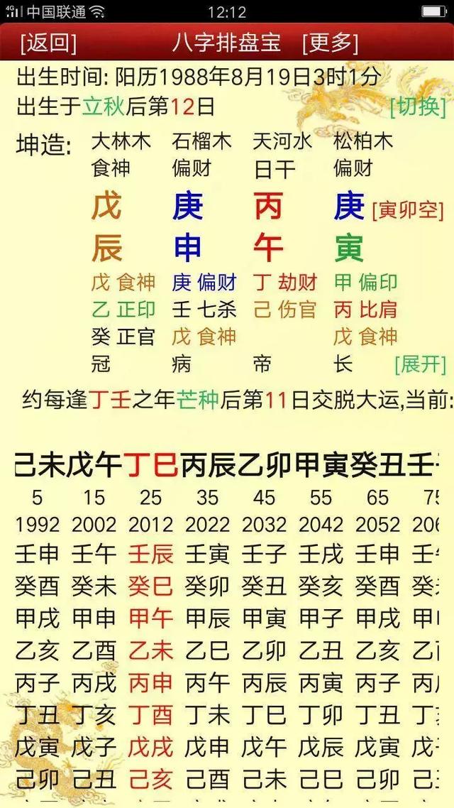 被财拖累的八字