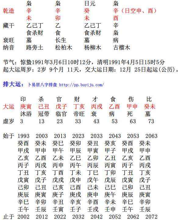 免费网算生辰八字? 生辰八字免费算个命最准网