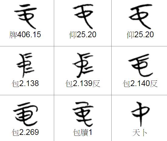 八字金文写法