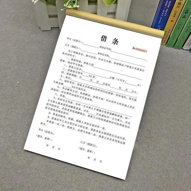 免费算命借条向某某人借出多少钱