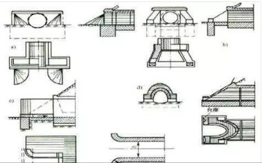 八字石砌出水口建模