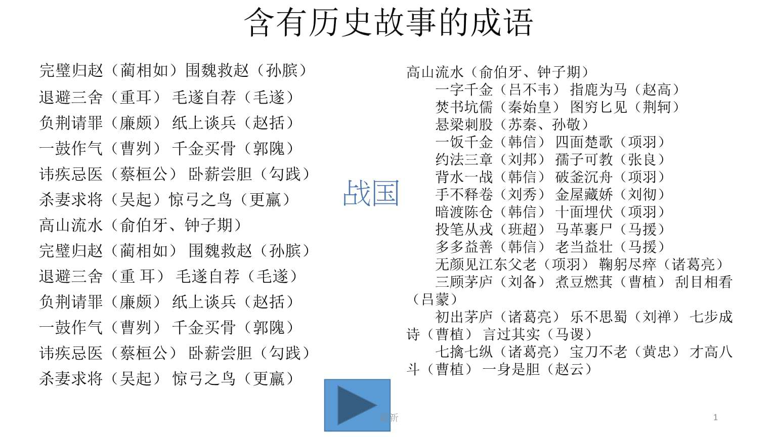 八字的历史成语故事 寓言八字成语故事